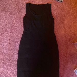 Black dress, stretchy/fitted